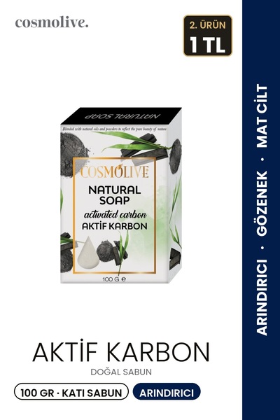 Cosmolive Natural Soap |   Activated Carbon |   Facial Hair Skin Care |   Sce...