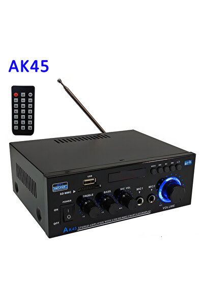 Choice AK45 HiFi Digital Bluetooth Audio Amplifier MP3 Channel 2.0 Sound Powe...