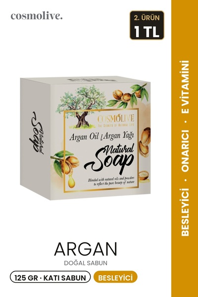 Cosmolive Natural Soap |   Argan |   Facial Hair Skin Care |   Scented |   125g