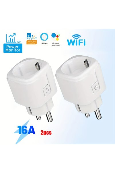 Choice4 مقبس واي فاي ذكي EWeLink طراز WiFi-P-16A-2pcs للتحكم عن بعد/مؤقت/عداد...