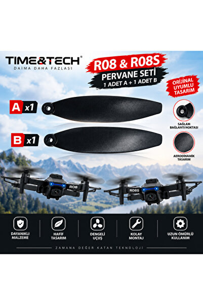 Time&Tech R08 - R08S DRONE YEDEN PERVANE A VE B