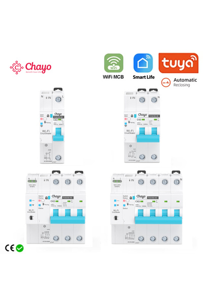 Choice3 1 1-63A قابل للتعديل TUYA MCB WIFI قاطع دائرة قياس الطاقة مؤقت عمر ذك...