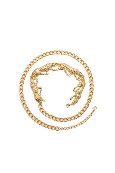 Charmist Gold Patterned Waist Chain