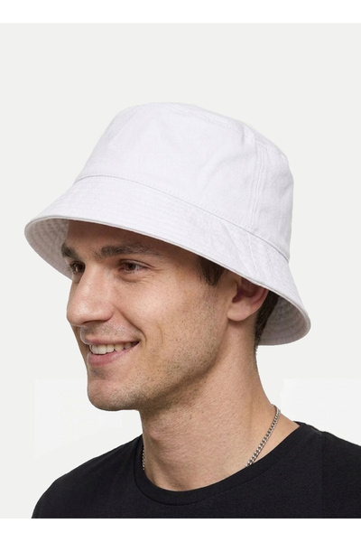 STELLA VESTİNO Unisex Gabardine Bucket Hat 100% Cotton Safari Fisherman Bucke...