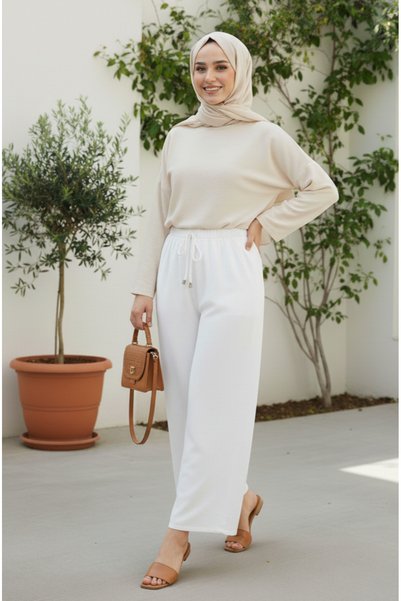 lavrisa Pantaloni Ayrobin cu talie elastică
