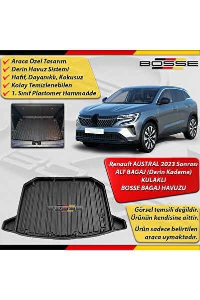 BOSSE Renault AUSTRAL Bagaj Havuzu ALT BAGAJ KULAKLI (Derin Kademe) 2023 Sonr...