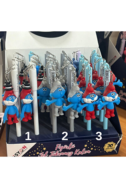 Misyon Figürlü Jel Tükenmez Kalem Şirinler (The Smurfs)Karakterler