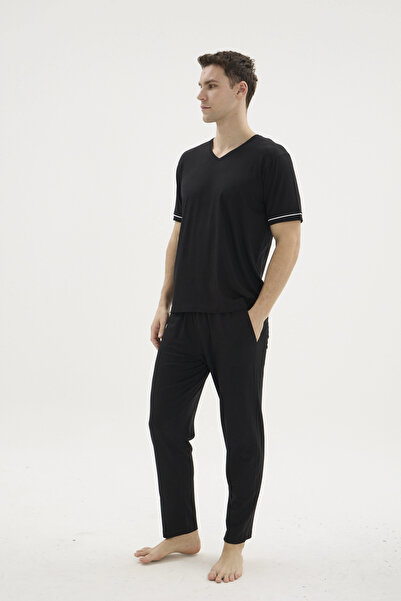 SS HOME CONCEPT Kocabey Kkt-26162 V-Neck Pajama Set