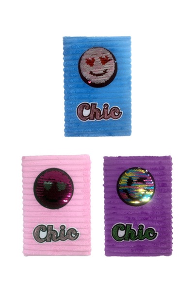 Mikro Plush Notebook Pls-03 Smile- Pink