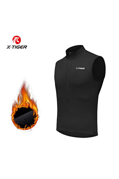 Choice1 XL Warm Vest X-TIGER Warm Cycling Vest Windproof Loose Fleece Sleevel...