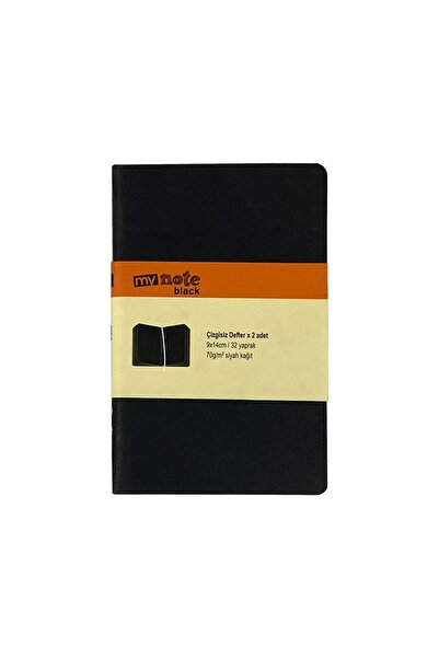 Umur Mynote Case 9x14 32yp 2li Defter Siyah Yaprak Çizgisiz