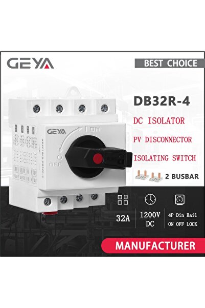 Choice DB32R 1200VDC 32A GEYA DB32R DC Solar Isolator Switch PV Disconnector ...