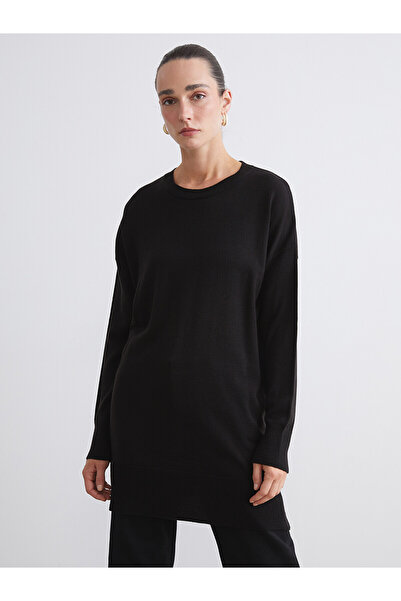 LC Waikiki Nevavm Farkıyla Lcwaikiki Classic Black Knitwear Plain Loose & Bag...