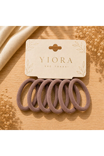 yiora مجموعة من 6 ربطات شعر ناعمة - تثبيت قوي لا يترك أثراً ولا يكسر الشعر ول...