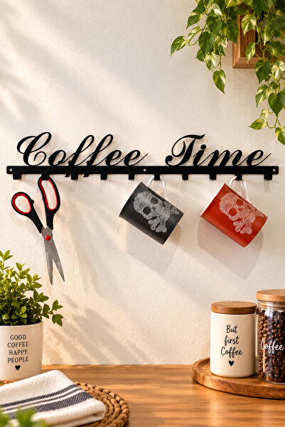 NEPA Dekoratif Coffee Time Fincan Ve Kupa Askısı 60cm