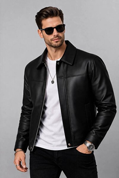 S&M CLOTHİNG YENİ SEZON ERKEK DERİ CEKET
