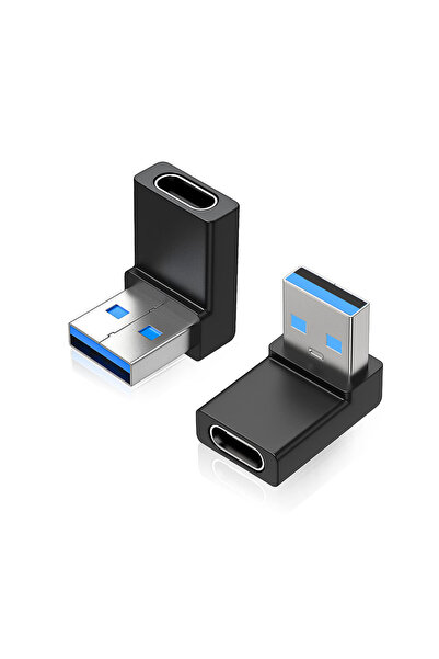 Choice 2 قطعة محول USB بزاوية قائمة NNBILI بزاوية 90 درجة لأعلى ولأسفل USB 3....
