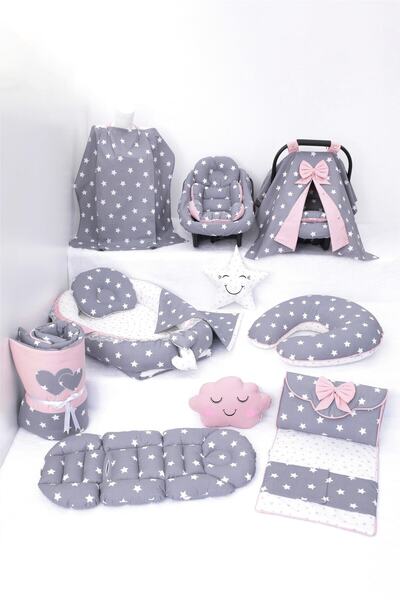 Umaybebek Babynest Puset Örtüsü Alt Açma Emzirme Yastığı Bel Destekli Ana Kuc...