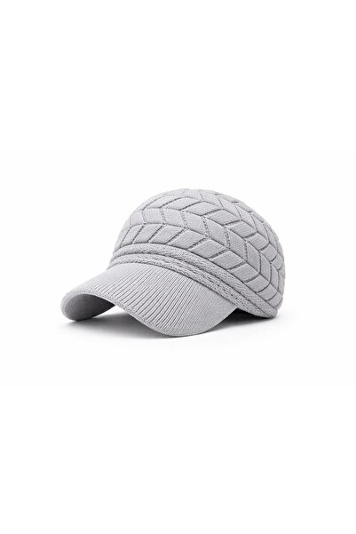 valkyrie Women's Knitted Hat Winter Soft Knitwear Beanie with Visor Newsboy H...