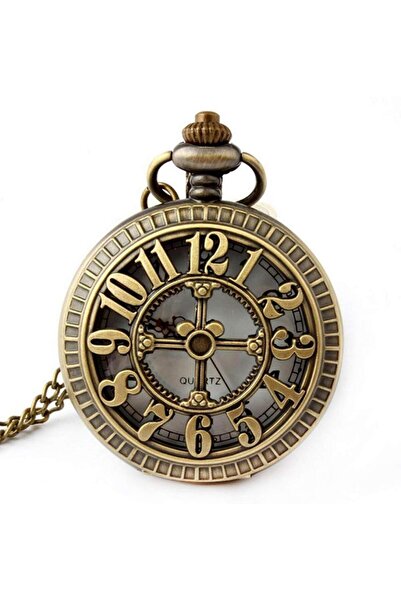 valkyrie Vintage Boxed Retro Numbers Chain Clock - Pocket Clock