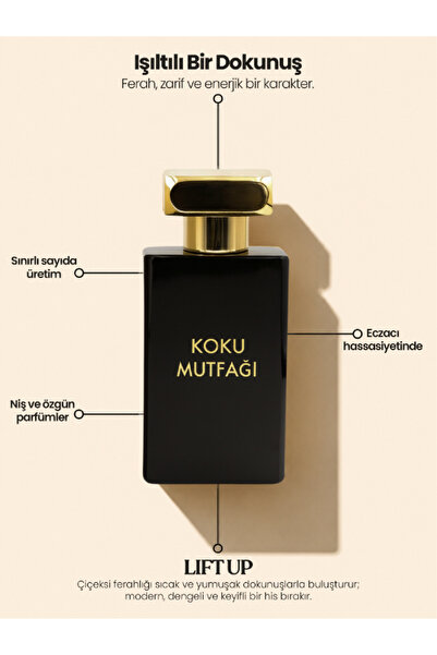 KOKU MUTFAĞI LIFT UP Unisex Parfüm 50 ml | Kalıcı Niş EDP Parfüm