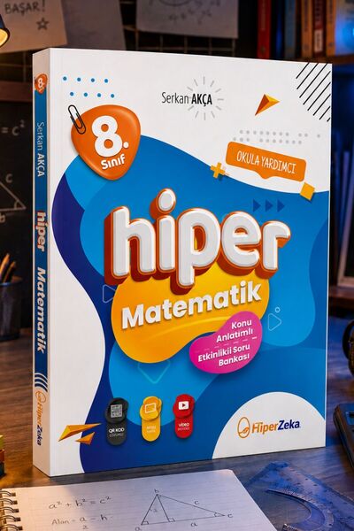 HiperZeka 2026 8. Sınıf Hiper Matematik Konu Anlatımlı & Etkinlikli Soru Bank...
