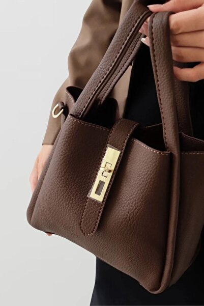 Trendyup Geantă de mână și crossbody din piele ecologică cu portfard, bareta detasabila