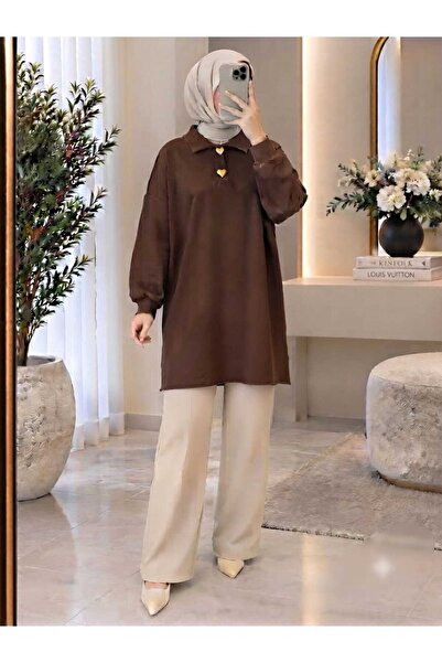 softalya moda KADIN MODERN GÖMLEKYAKA TESETTÜR TUNİK