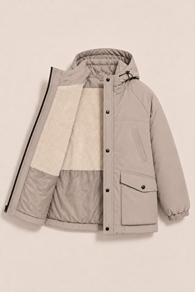 HAUSEkids 8-14 Yaş Night Rover Premium Erkek Çocuk Mont-Latte