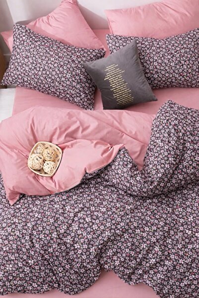 İQON Elastic Sheet Duvet Cover Set Single Size Alisyum Pink