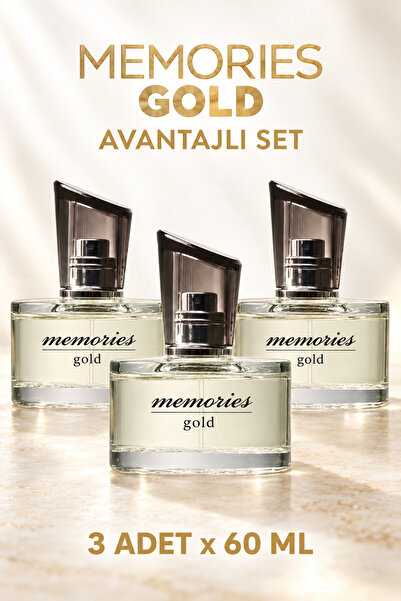 Huncalife 3 Adet Memories Gold Edt 60 Ml Kadın Parfümü 8690973700513