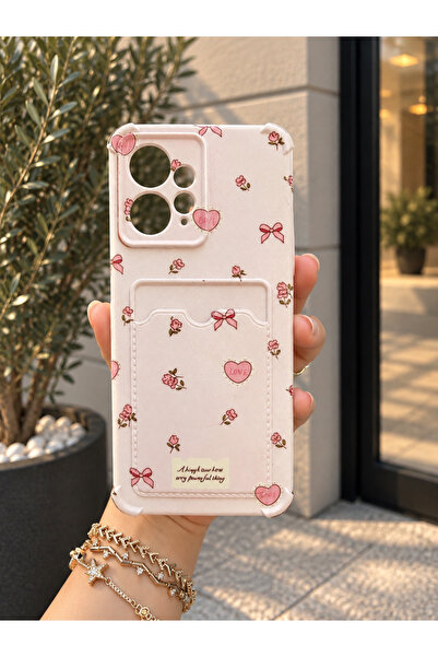 OVADA XIAOMI REDMI NOTE 12 Uyumlu Kamera Korumalı Kartlıklı Baskılı Darbe Emi...