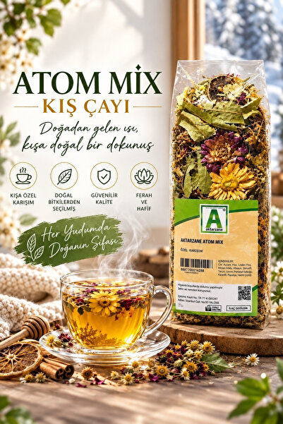 Aktarzane Atom Tea Winter Tea of Natural Herbs Tea Mixed Tea 80g
