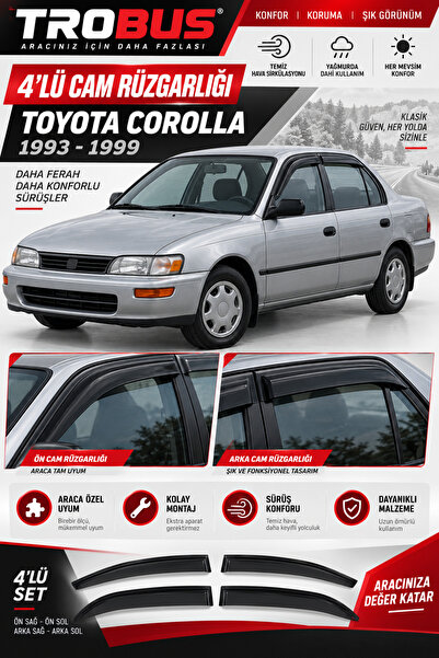 TROBUS Premium Toyota Corolla Efsane Kasa AE101 (1993-1999) Mügen Tip Cam Rüz...