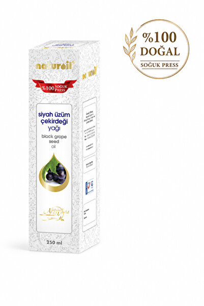 Naturoil Siyah Üzüm Çekirdeği Yağı 250 ml %100 Doğal Soğuk Pres