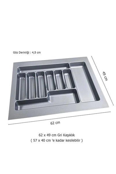 GörSeç 2li Set 62x49 Cm Düzenleyici 62 Cm Kepçelik & 62 Cm Kaşıklık (57X40 CM E KESİLEBİLİR)organizer Çeyiz