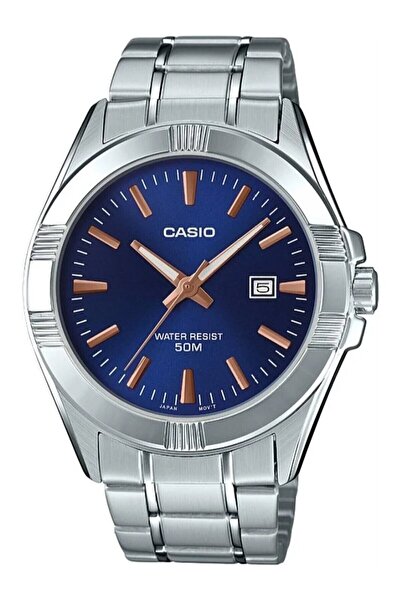 Casio Gümüş Renk 50mt Su Geçirmez Erkek Kol Saati
