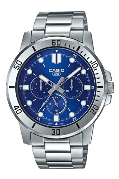 Casio Gümüş Renk 50mt Su Geçirmez Erkek Kol Saati