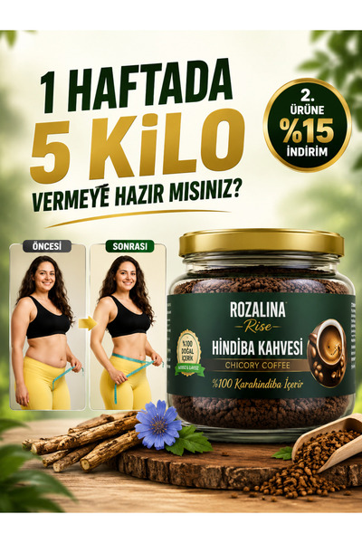 Rozalina Rise Karahindiba Detox Içimi Kolay Diyet Hindiba Kahve 150 gram