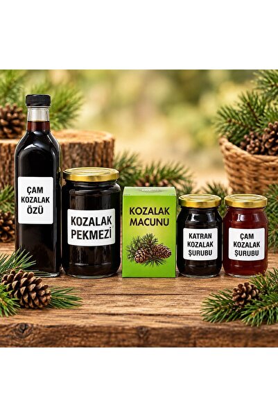 horoz köyü şifalı bitkiler EL YAPIMI Çam kozalak seti (öz pekmez macun ve şur...