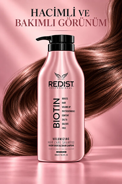 Redist Biotin Saç Bakım Şampuanı – Güçlü ve Sağlıklı Saçlar Için Özel Formül - Vegan (500 ML)