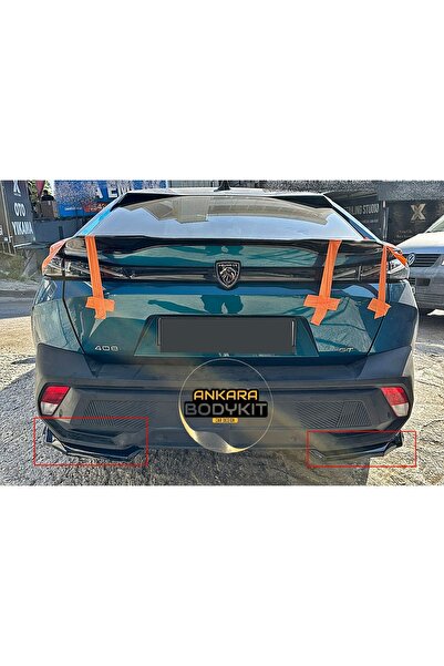 ANKARA BODYKİT PEUGEOT 408 ARKA TAMPON FLAP - PLASTİK - PARLAK SİYAH