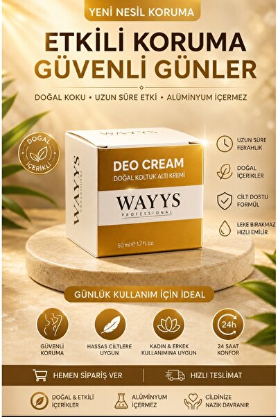 WAYYS professional KOLTUK ALTI DEONDORANT KREMİ