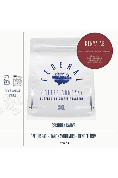 FEDERAL COFFEE COMPANY Kenya Aa (ÇEKİRDEK KAHVE) 250gr