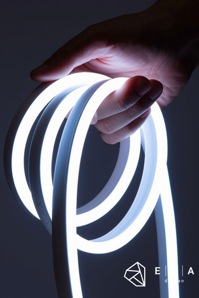 Ema Dükkan 12 Volt 5 Metre Beyaz Neon Led Işık Prize Takılmaya Hazır Değil Ne...