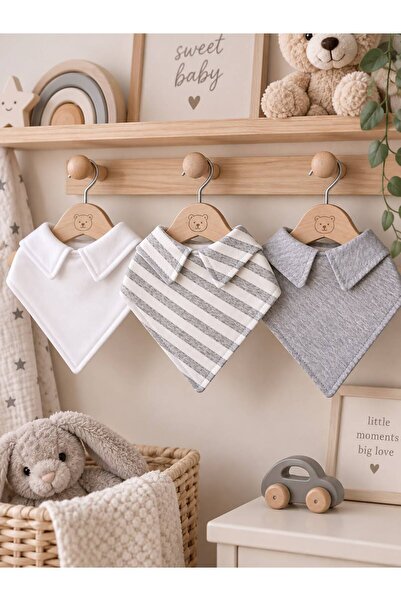Lumos Trade (3 Pieces) 100% Cotton Fabric Double Layer Snap Fastener Polo Col...