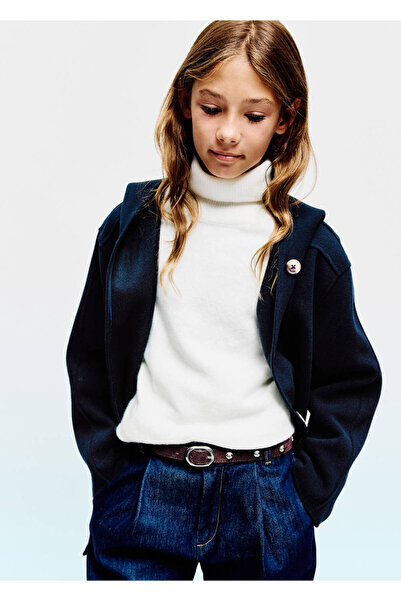 MANGO Kids Uzun kumaş ceket