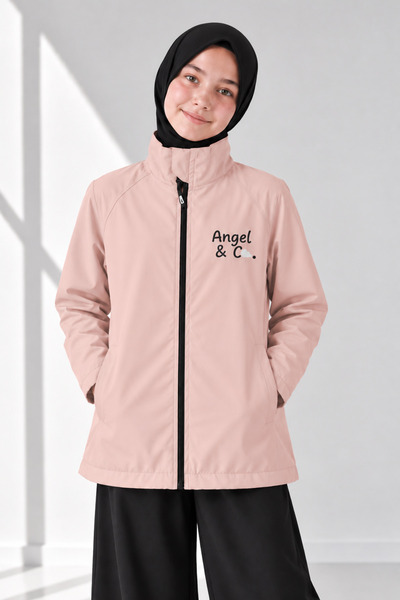 Angel&Co. Girls Clothing معطف واق من المطر للفتيات مقاوم للماء والرياح