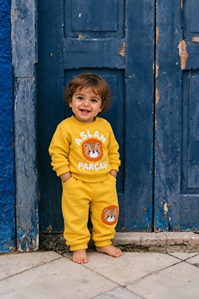 METEOR BABY Baby Boy Lion Embroidered 2-Piece Set - Seasonal Baby/Child Set