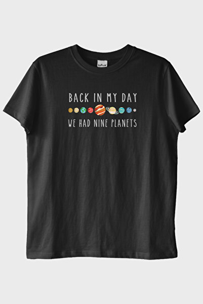 Back in My Day We Had Nine Planets Baskılı T-Shirt